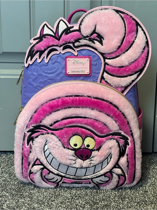 Loungefly Handbags - Loungefly Cheshire Cat Backpack - Pink & Purple